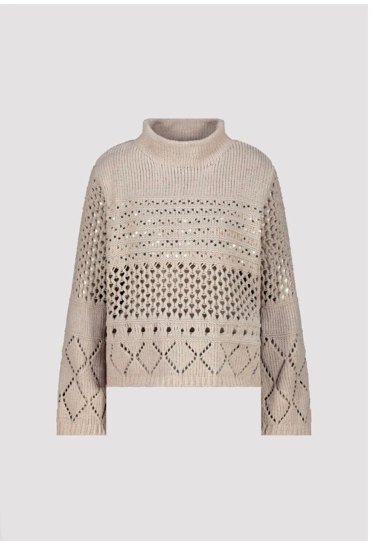 MONARI KNITTED SWEATER STYLE 809498 COLOUR LATTEMACCHIATO