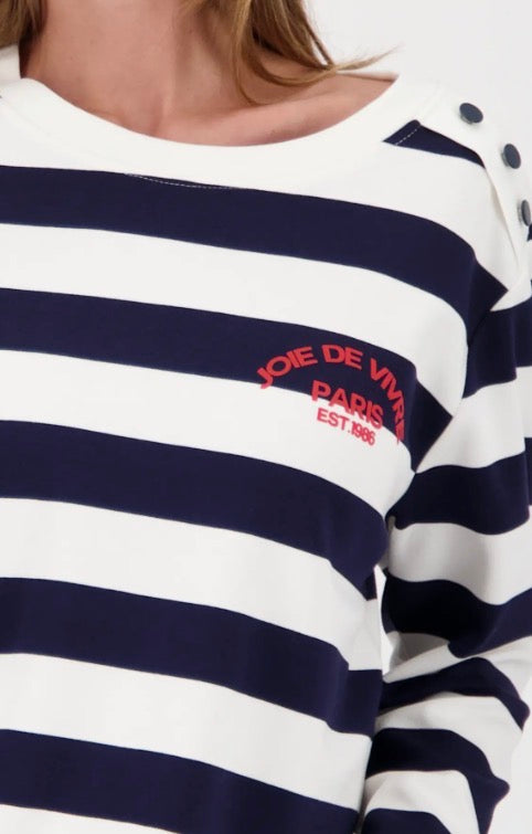 MONARI SWEATER STYLE 410080 COLOUR MARINE STRIPED