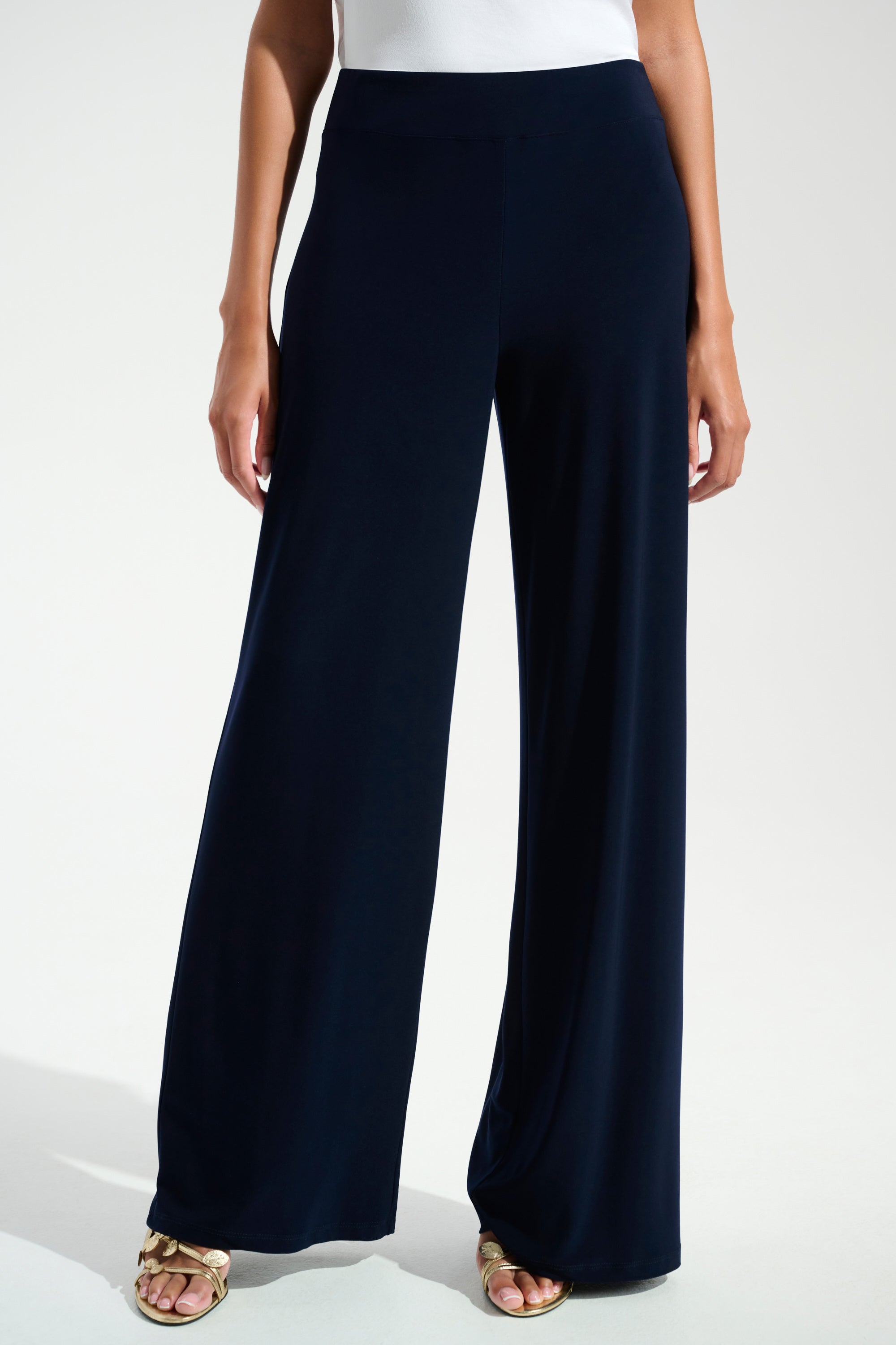 JOSEPH RIBKOFF WIDE LEG PANT STYLE 221340S26 COLOUR MIDNIGHT BLUE