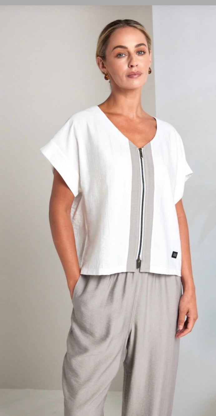 NAYA SHORT JACKET STYLE NAS26159 COLOUR PEBBLE