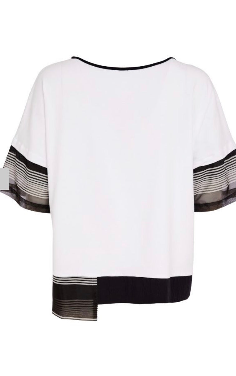 NAYA TOP STYLE NAS26259 COLOUR WHITE/BLACK