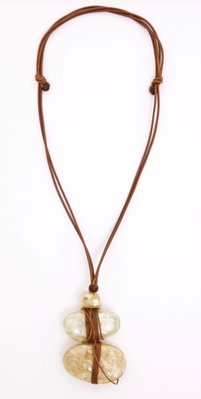 NAYA THREE STONE NECKLACE STYLE NAS26346