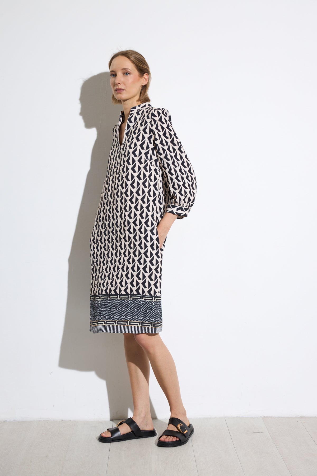 TINTA PRINT DRESS STYLE AROGANA COLOUR MULTI