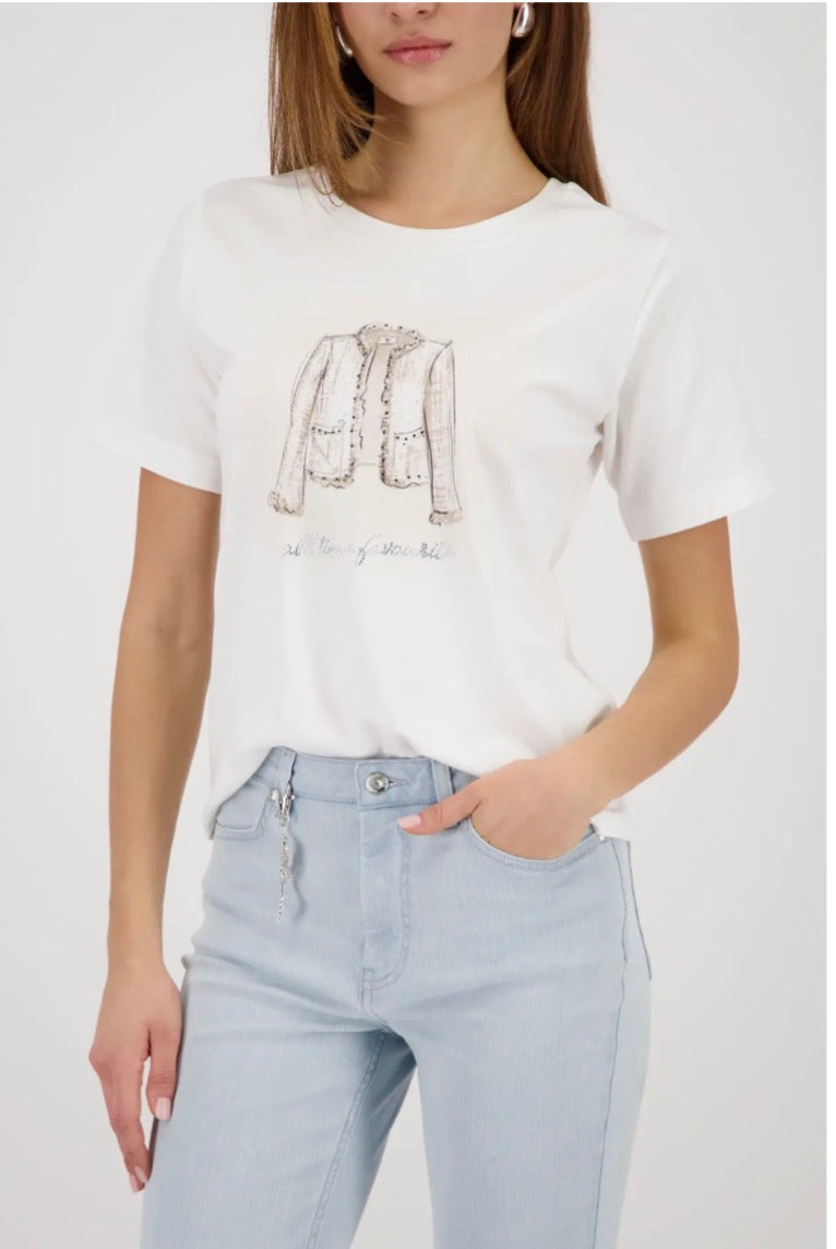 MONARI T-SHIRT STYLE 410163 COLOUR OFF-WHITE