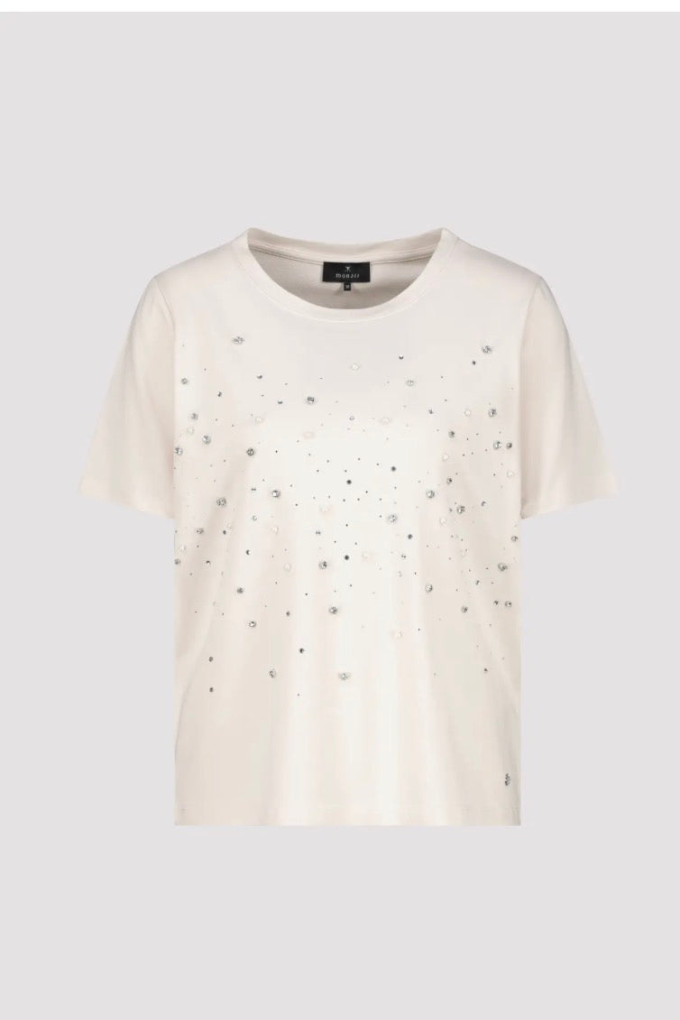 MONARI T-SHIRT STYLE 410112 COLOUR CHAMPAGNE BEIGE