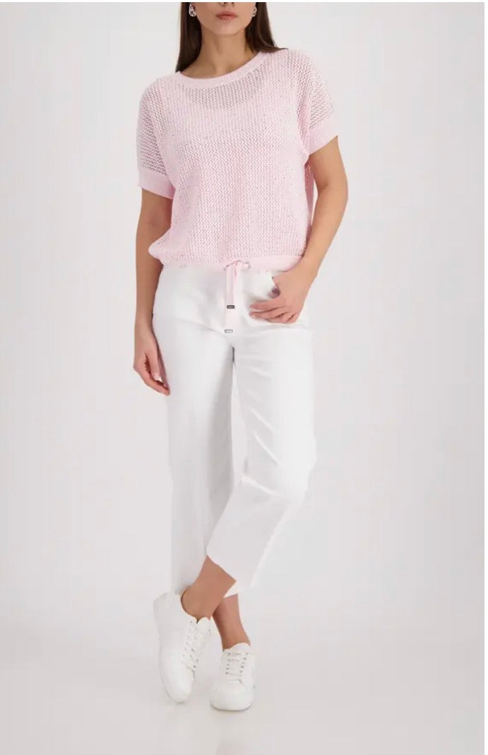 MONARI KNITTED TOP STYLE 410875 COLOUR FRENCH ROSE