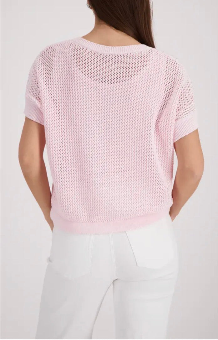 MONARI KNITTED TOP STYLE 410875 COLOUR FRENCH ROSE