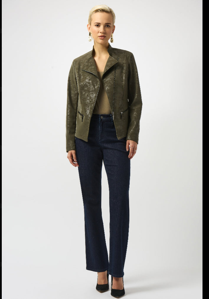 JOSEPH RIBKOFF JACKET STYLE 253915 COLOUR AVOCADO