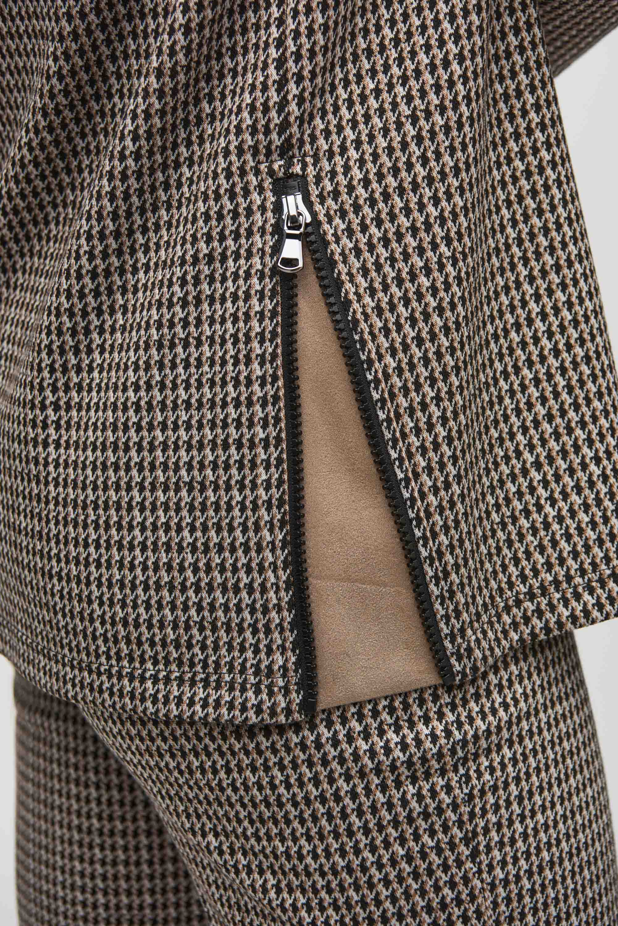 JOSEPH RIBKOFF HOUNDSTOOTH SWEATER TOP STYLE 244074 COLOUR BLACK/MULTI