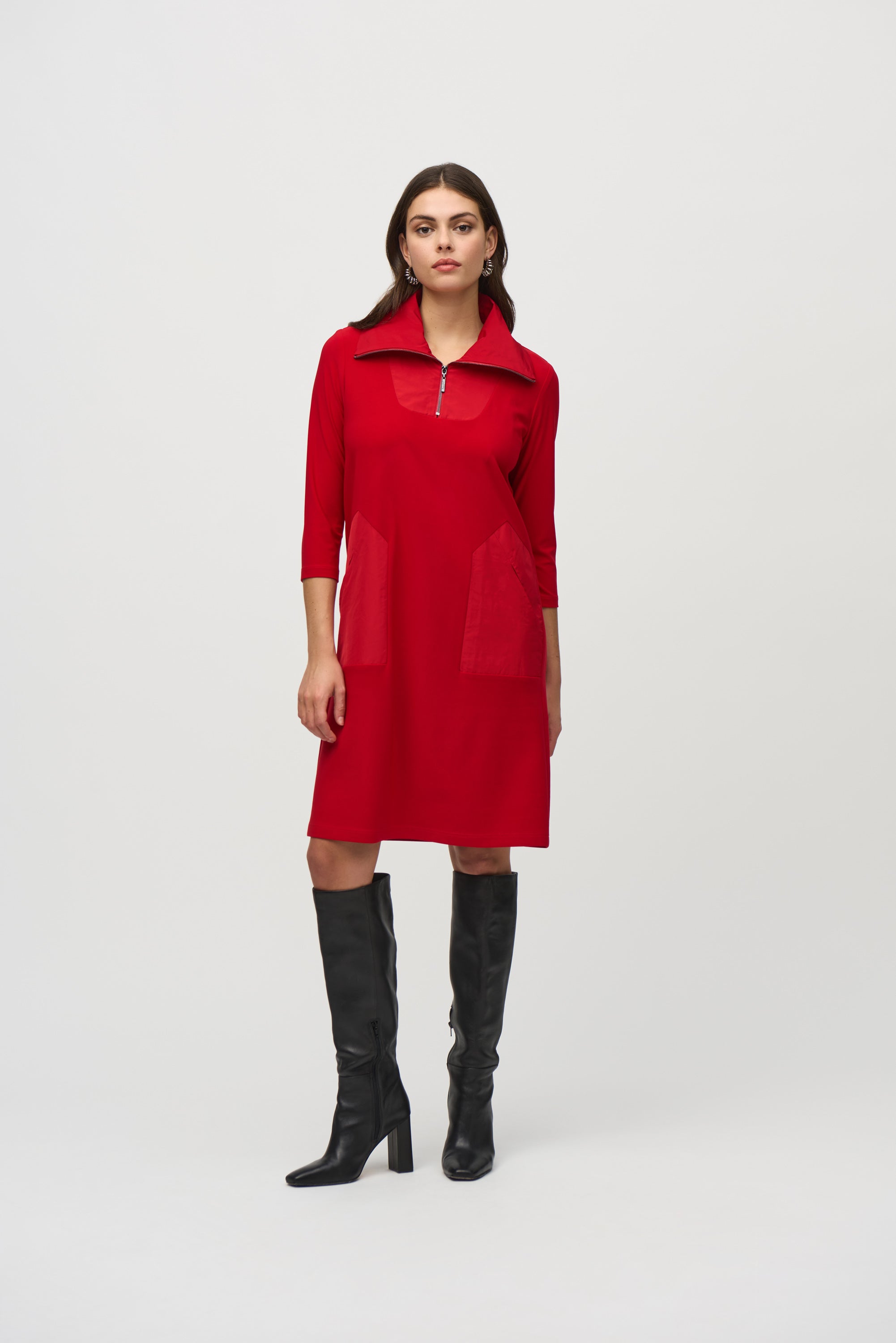 JOSEPH RIBKOFF DRESS STYLE 244045 COLOUR LIPSTICK RED