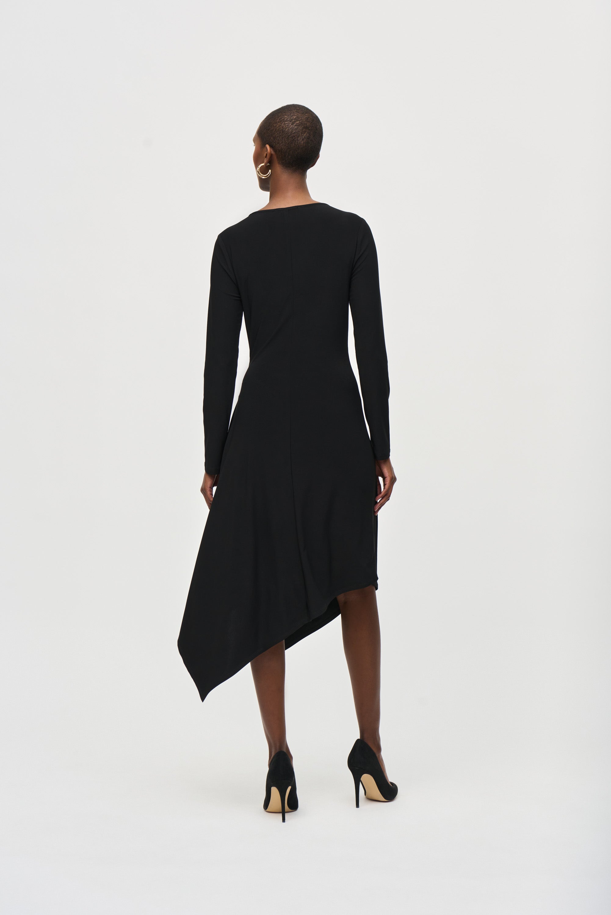JOSEPH RIBKOFF FIT AND FLARE DRESS STYLE 243153 COLOUR BLACK