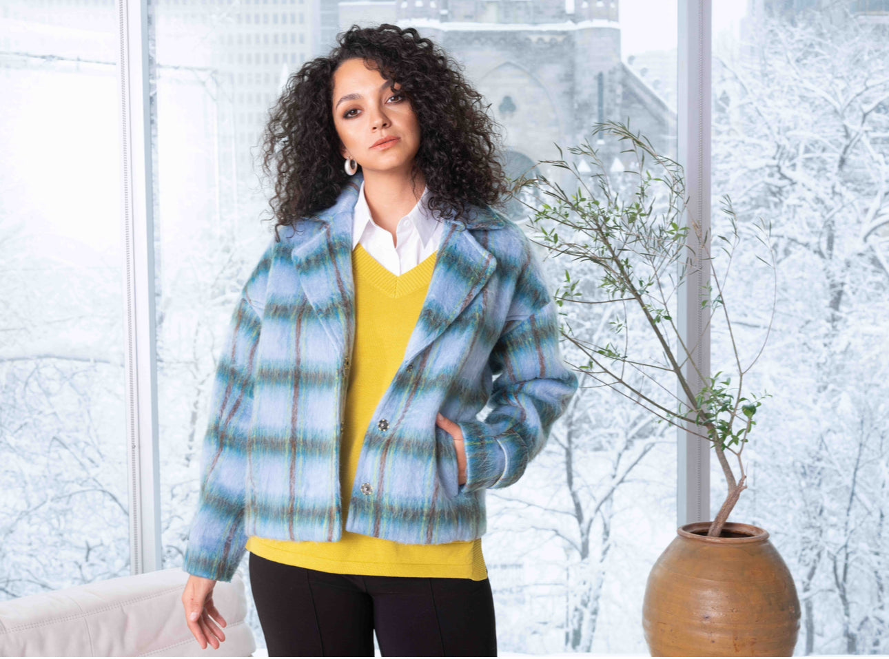 ALISON SHERI JACKET STYLE A44045 COLOUR BLUE/MULTI