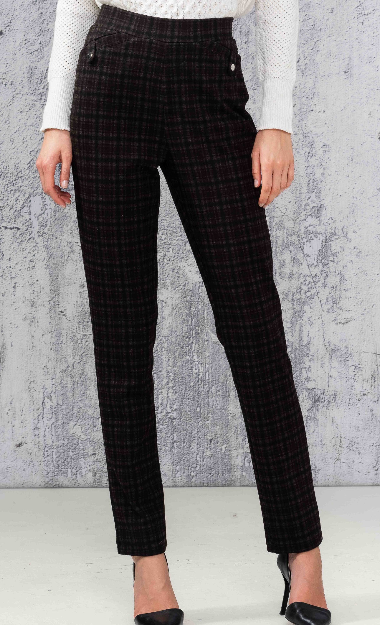 ALISON SHERI PULL ON PANT STYLE A44217 COLOUR BROWN