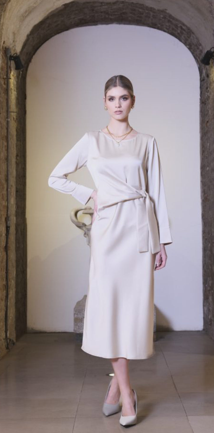 KATE COOPER DRESS STYLE KCAW24138 COLOUR PEARL