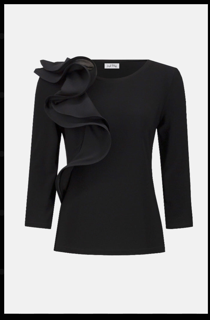 JOSEPH RIBKOFF TOP STYLE 253047 COLOUR BLACK