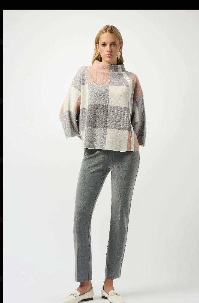 JOSEPH RIBKOFF SWEATER STYLE 243948F25 COLOUR ROSE/MULTI