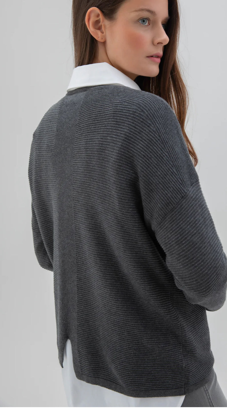 MARBLE SWEATER STYLE 7553 COLOUR 105 COLOUR GREY