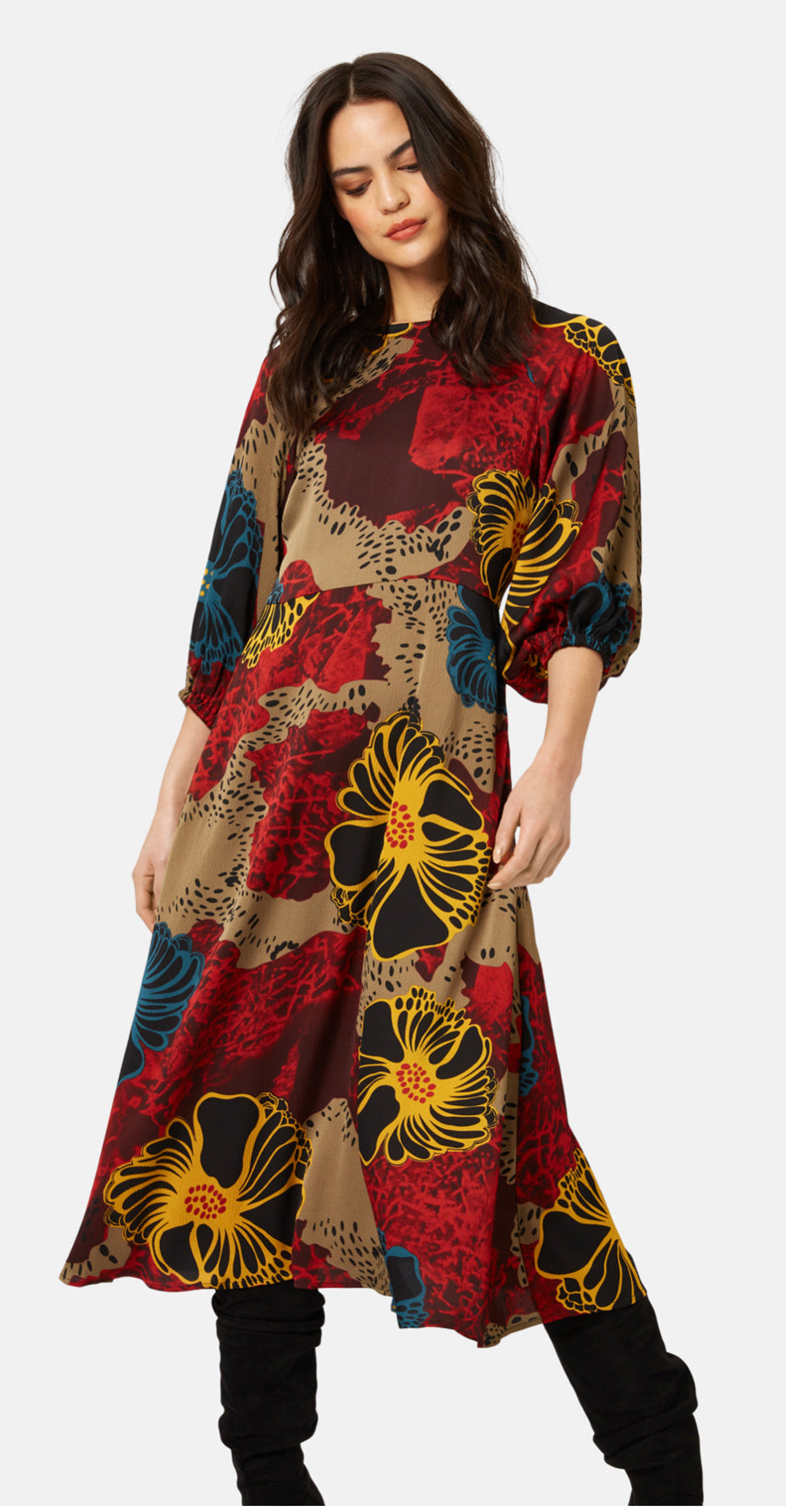 TRAFFIC PEOPLE DRESS STYLE IMA12002 COLOUR MULTI