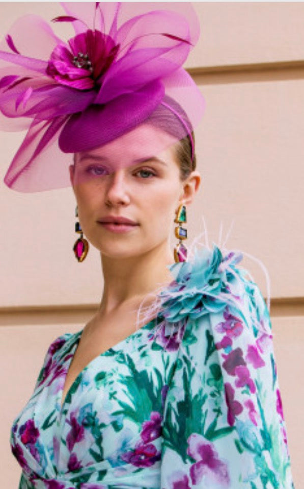 COUTURE CLUB DRESS STYLE 1GN7 COLOUR PURPLE/MINT