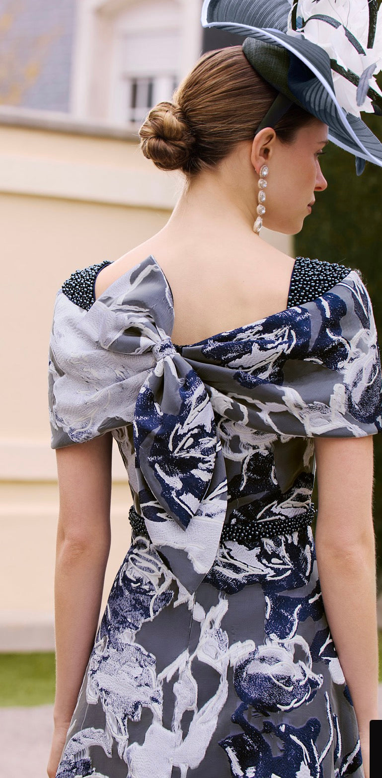 COUTURE CLUB DRESS STYLE 1GC8 COLOUR SILVER/NAVY