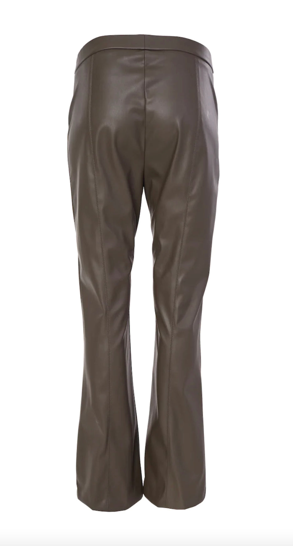 NAYA LEATHERETTE FLARE TROUSER STYLE NAW23107 COLOUR KHAKI