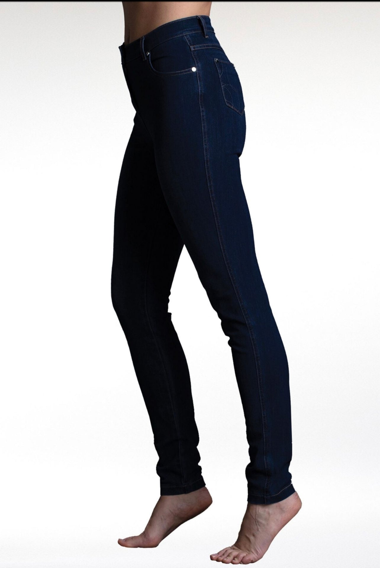 MARBLE FULL LENGTH SKINNY JEAN STYLE 2407-183 COLOUR DARK DENIM BLUE