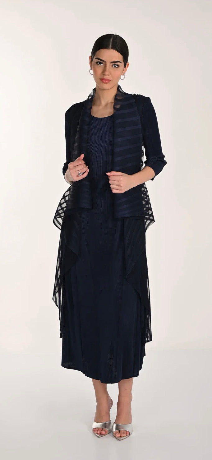 FRANK LYMAN 2-1 DRESS WITH MOCK COVER UP STYLE 268506 COLOUR MIDNIGHT