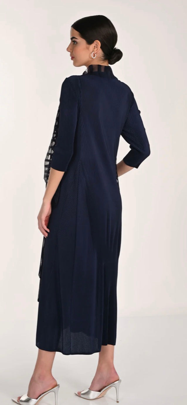FRANK LYMAN 2-1 DRESS WITH MOCK COVER UP STYLE 268506 COLOUR MIDNIGHT