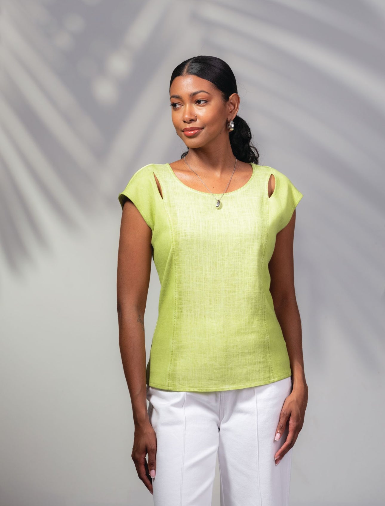 ALISON SHERI TOP STYLE A45012 COLOUR LIME