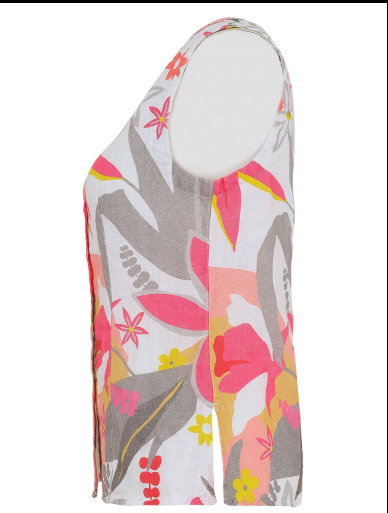 DOLCEZZA LINEN TOP STYLE 25701 COLOUR AS SHOWN