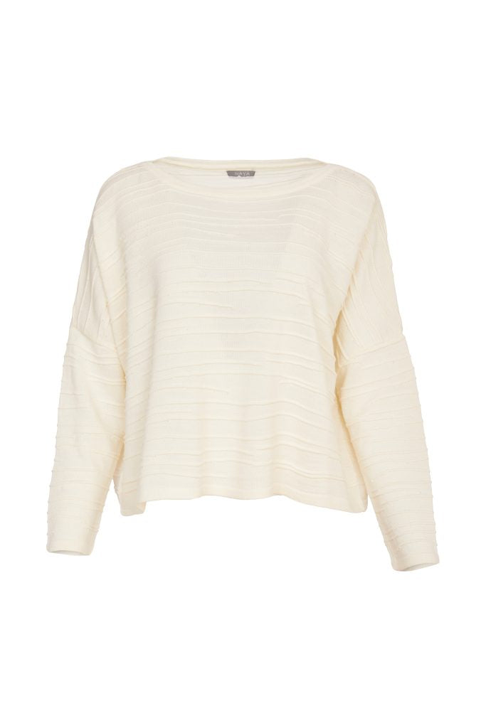 NAYA KNITTED TOP STYLE NAW24205 COLOUR CREAM