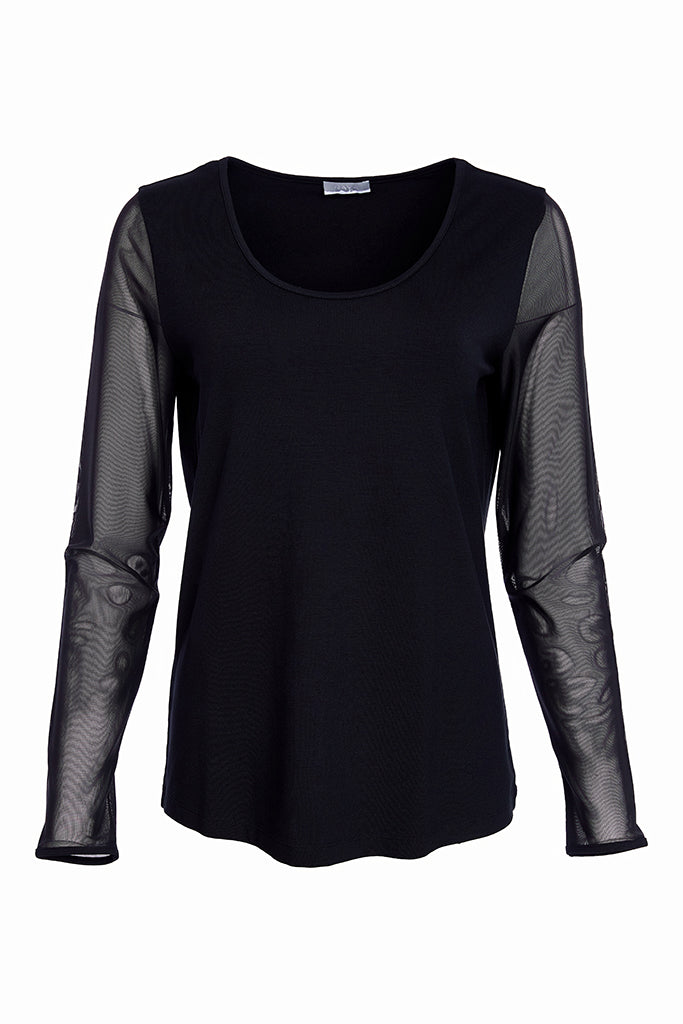 NAYA TOP STYLE NAW25106 COLOUR BLACK AND, COCOA