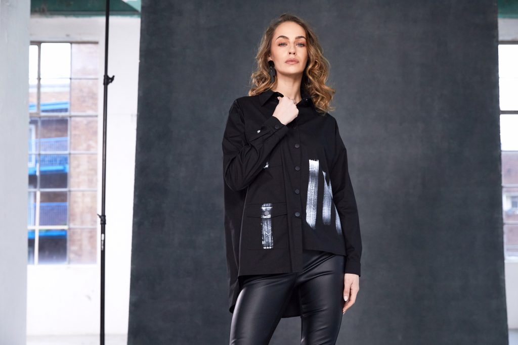NAYA SHIRT STYLE NAW25183 COLOUR BLACK & WHITE