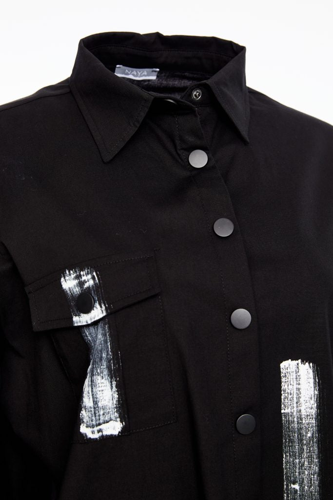 NAYA SHIRT STYLE NAW25183 COLOUR BLACK & WHITE