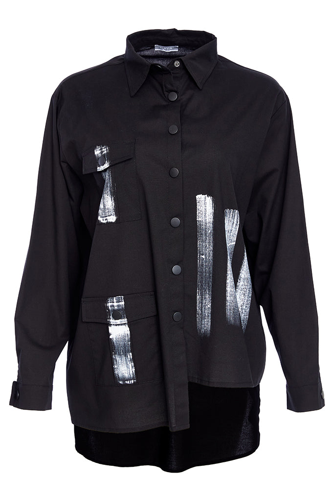 NAYA SHIRT STYLE NAW25183 COLOUR BLACK & WHITE