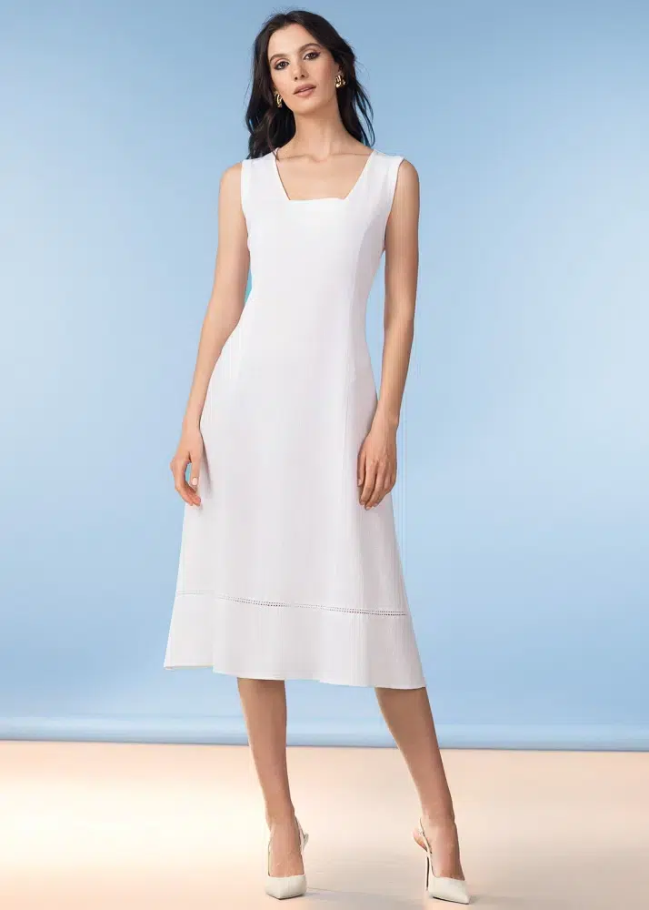 ALISON SHERI DRESS STYLE A47082 COLOUR WHITE