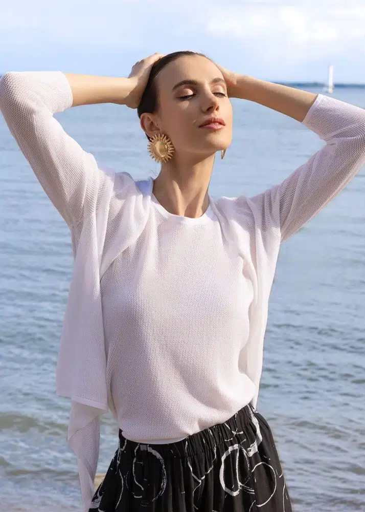 ALISON SHERI CARDIGAN STYLE A47226 COLOUR WHITE