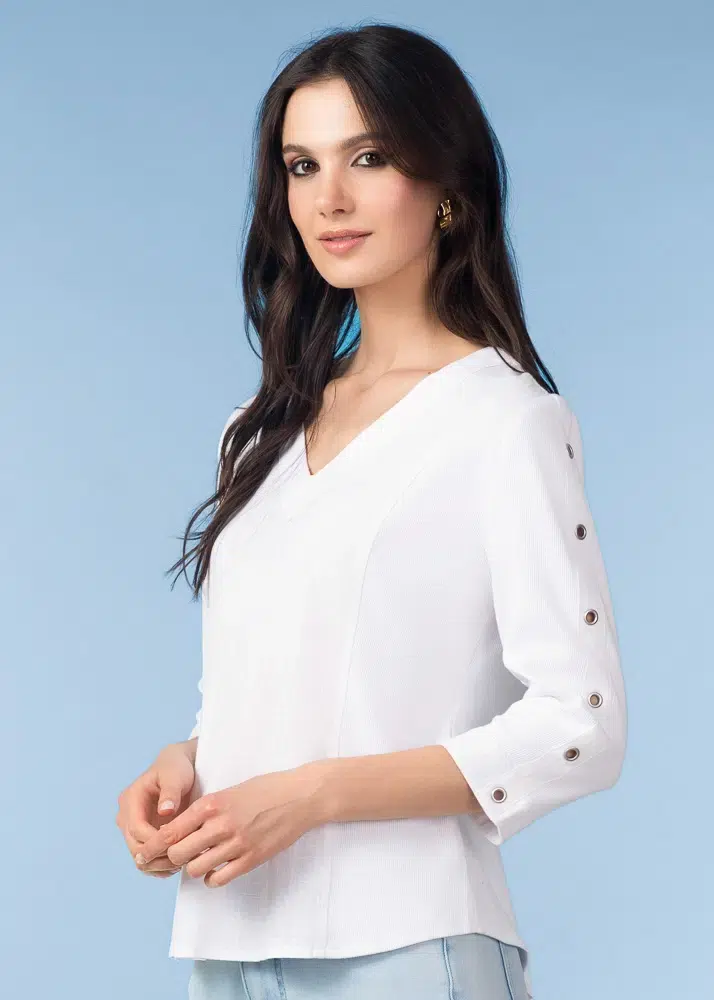 ALISON SHERI BLOUSE STYLE A47080 COLOUR WHITE