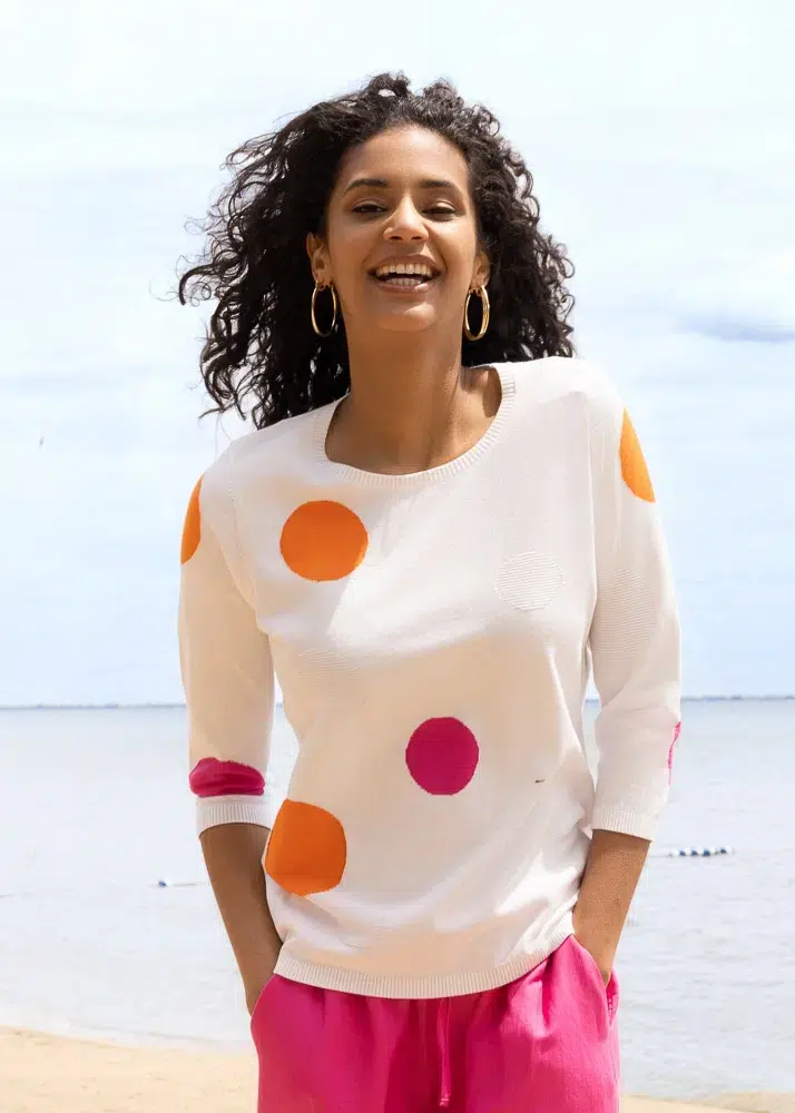 ALISON SHERI SPOT SWEATER STYLE A47240 COLOUR AS SHOWN