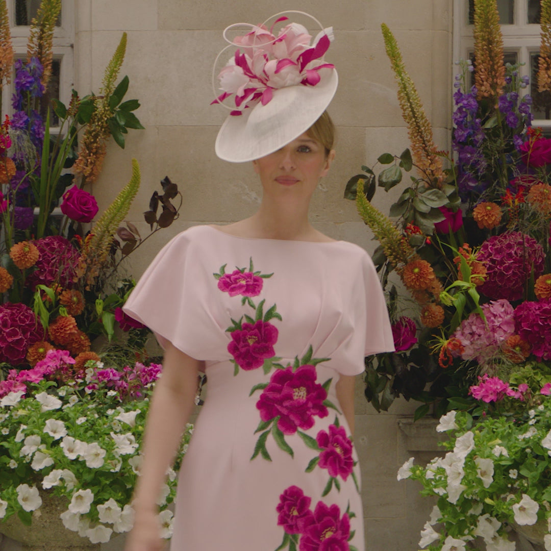 JOHN CHARLES DRESS STYLE 66606 COLOUR PETAL/CARNATION