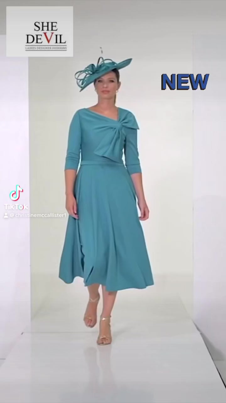 ISPIRATO DRESS STYLE ISL805 COLOUR DEEP AZURE