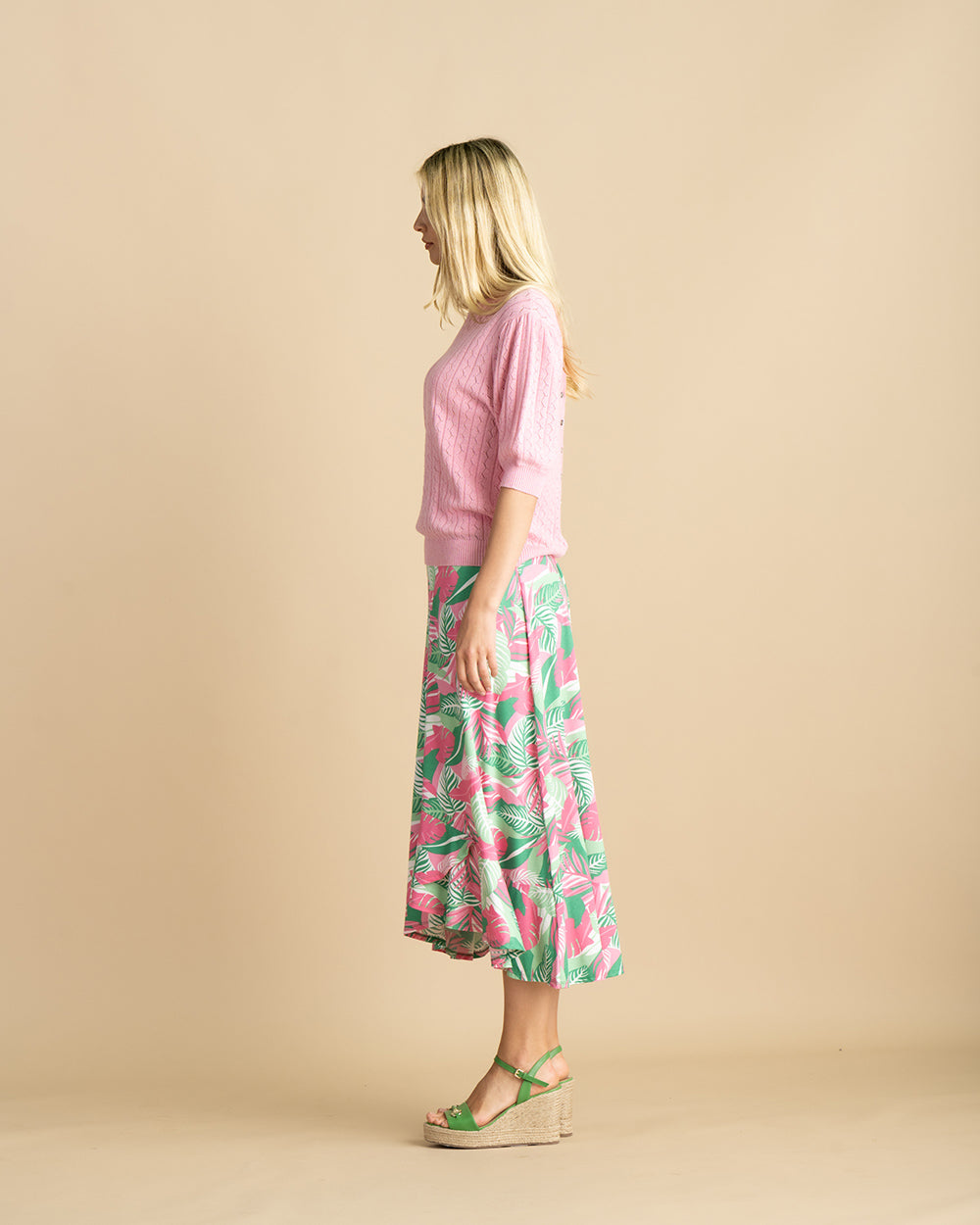 MARBLE REVERSIBLE CARDIGAN STYLE 7024-204 COLOUR PINK
