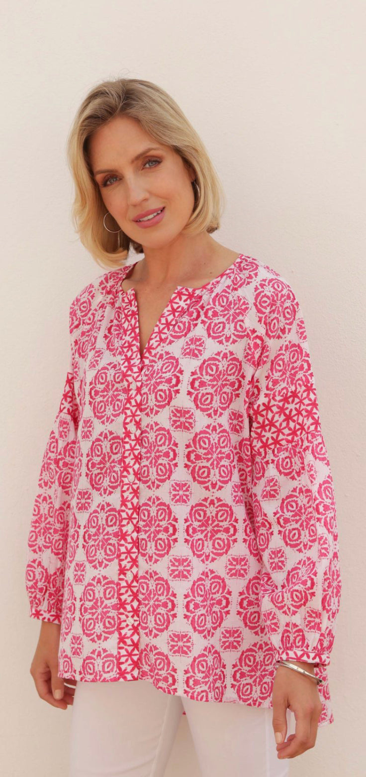 POMODORO TUNIC TOP STYLE 72304 COLOUR PINK