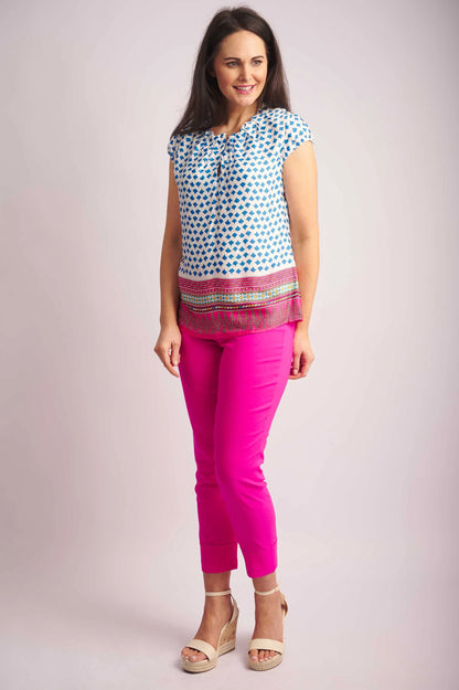 ROBELL TROUSER STYLE BELLA 51568 COLOUR CERISE