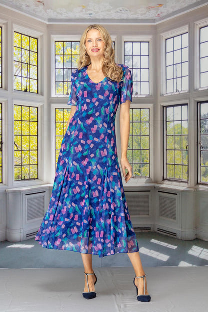 GLITZ DRESS AND JACKET STYLE 1423 COLOUR MULTI