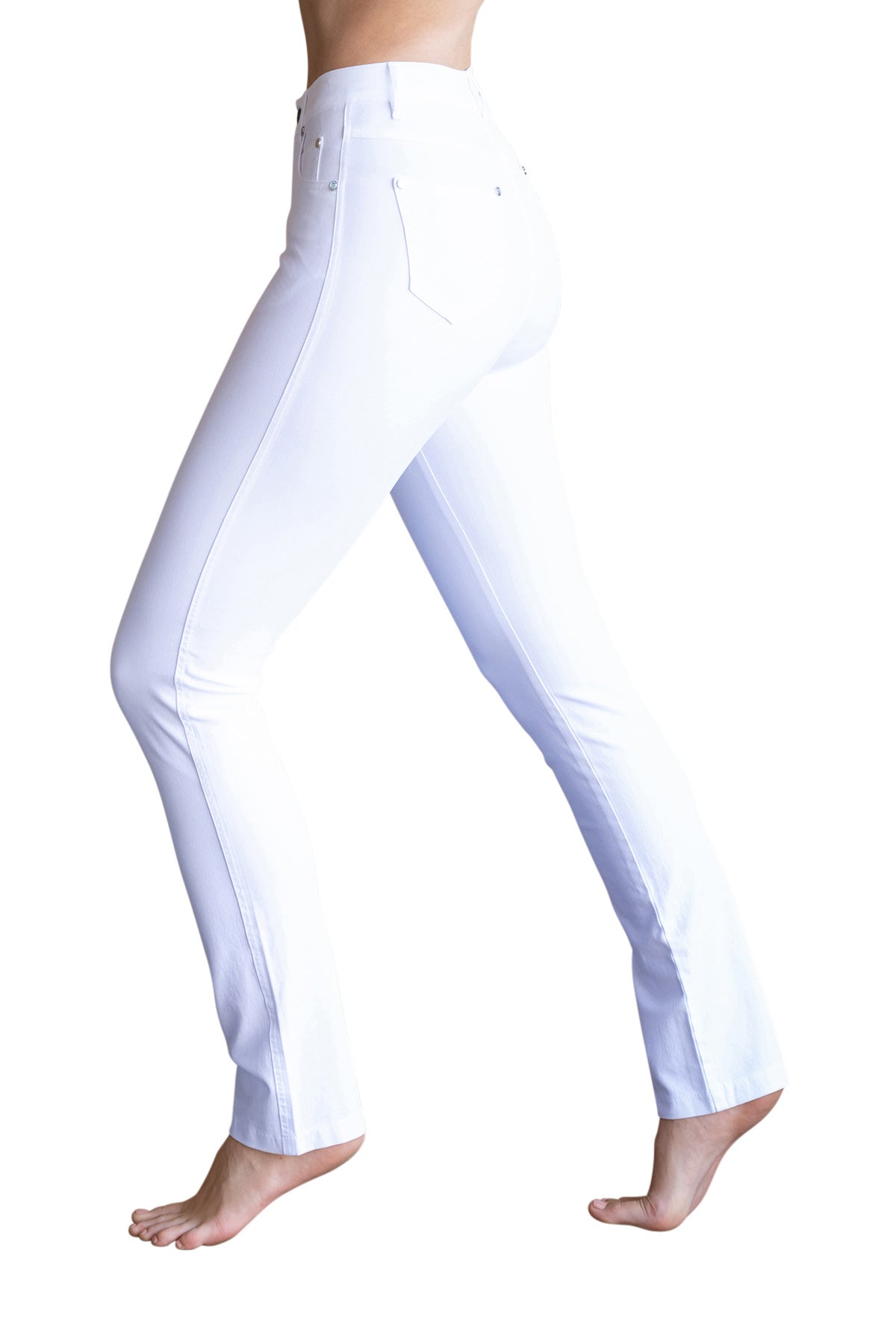 MARBLE WHITE (102) STRAIGHT CUT JEANS | STYLE 2403