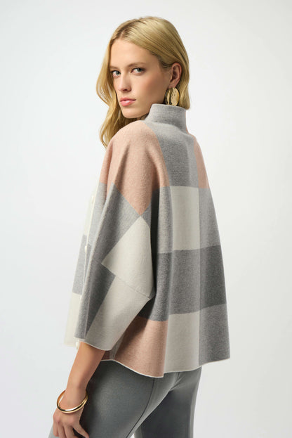 JOSEPH RIBKOFF SWEATER STYLE 243948F25 COLOUR ROSE/MULTI