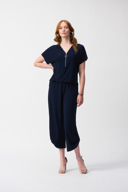 JOSEPH RIBKOFF JUMPSUIT STYLE 251044 COLOUR MIDNIGHT BLUE