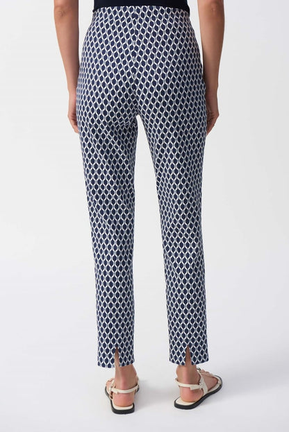 JOSEPH RIBKOFF PANT STYLE 251099 COLOUR BLUE/WHITE