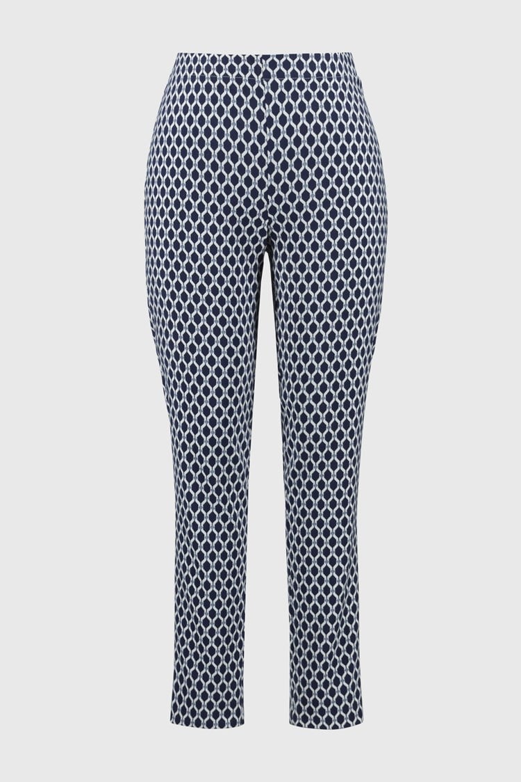 JOSEPH RIBKOFF PANT STYLE 251099 COLOUR BLUE/WHITE